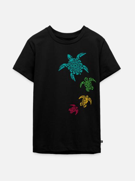 Schildkröten - Teenager Premium Bio T-Shirt - Schwarz