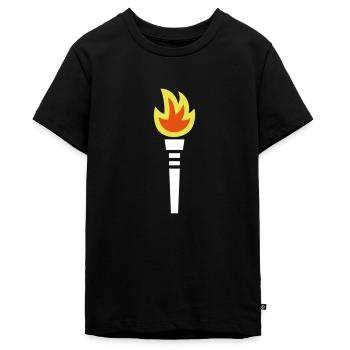 Torche - T-shirt Premium bio Ado - noir - Devant - AI Model Teenager Male light (155cm)