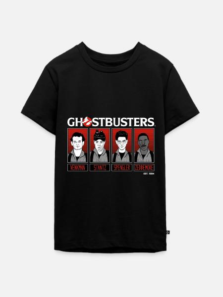 Ghostbusters Charaktere 1984 - Teenager Premium Bio T-Shirt - Schwarz