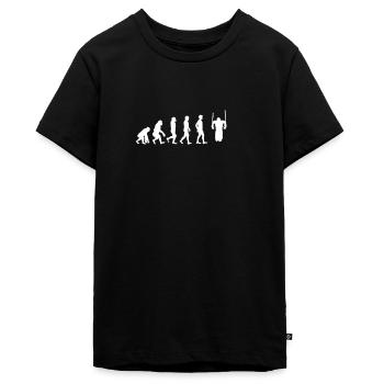 Evolution Calisthenics Streetworkout Streetlifting - Teenager Premium Bio T-Shirt - Schwarz - Vorne - AI Model Teenager Male light (155cm)