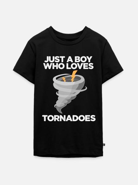 Tornado - Teenager Premium Bio T-Shirt - Schwarz