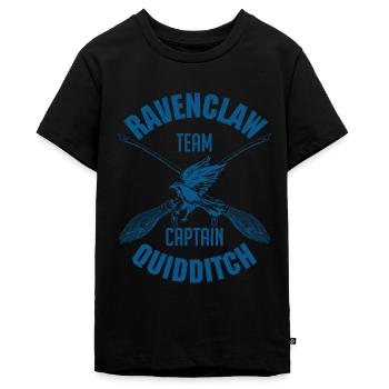 Harry Potter Ravenclaw Team Captain Quidditch - Teenager Premium Bio T-Shirt - Schwarz - Vorne - AI Model Teenager Male light (155cm)