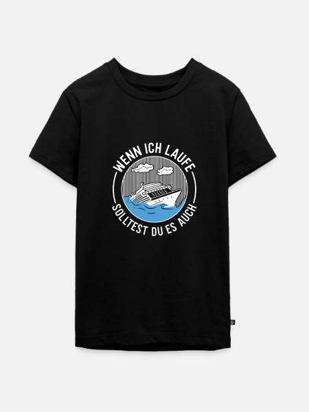 Kreuzfahrt Kreuzfahrtschiff Schiffsreise - Teenager Premium Bio T-Shirt - Schwarz