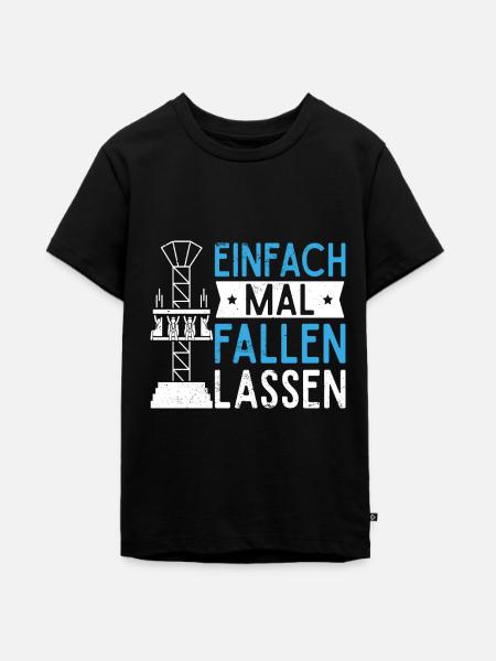 Achterbahn Freizeitpark Rollercoaster - Teenager Premium Bio T-Shirt - Schwarz
