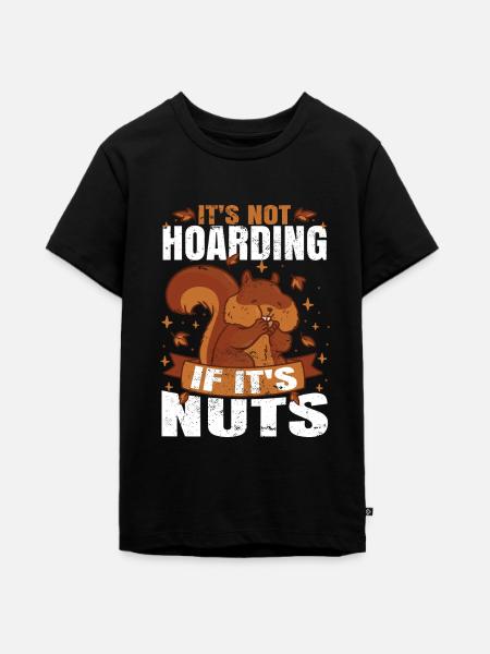 Squirrel Shadow - Teenager Premium Bio T-Shirt - Schwarz