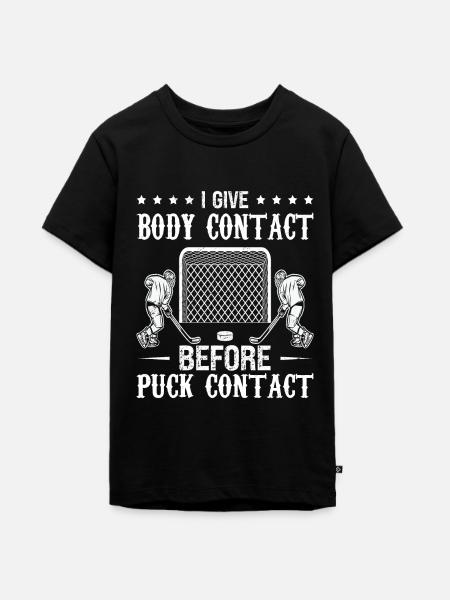 Ice hockey spieler - Teenager Premium Bio T-Shirt - Schwarz