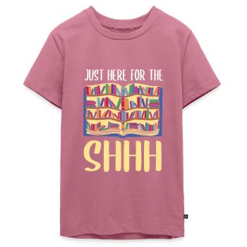 Bibliotheksassistent Bibliothek Assistent - Teenager Premium Bio T-Shirt - Mauve - Vorne - AI Model Teenager Male light (155cm)