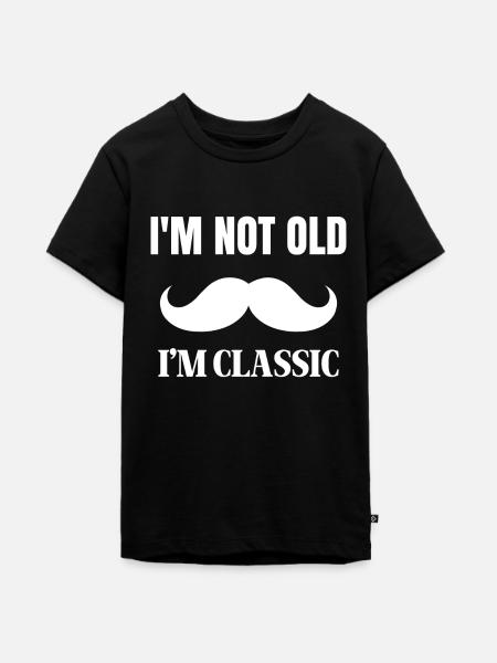 Mustache Moustache Stache - Teenager Premium Bio T-Shirt - Schwarz