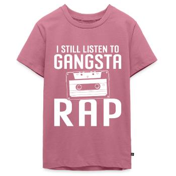 Gangsta Rap - Teenager Premium Bio T-Shirt - Mauve - Vorne - AI Model Teenager Male light (155cm)