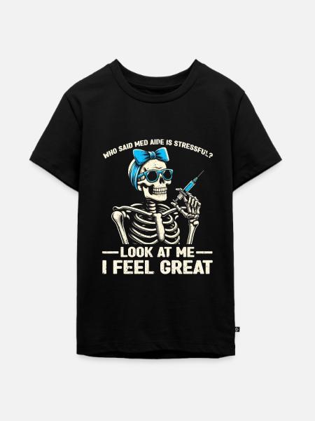 Medication Aide Med Aide - Teenager Premium Bio T-Shirt - Schwarz