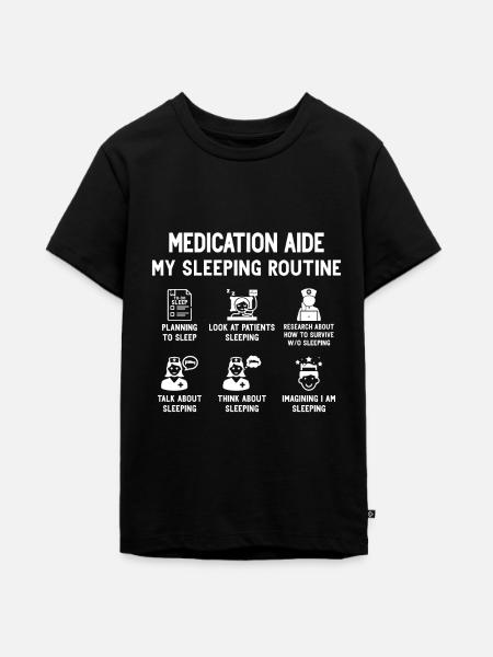 Medication Aide Med Aide - Teenager Premium Bio T-Shirt - Schwarz