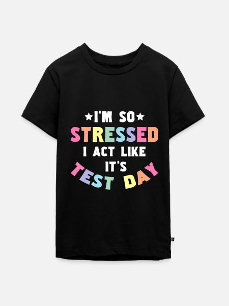 Testing Teacher Test Day - Teenager Premium Bio T-Shirt - Schwarz