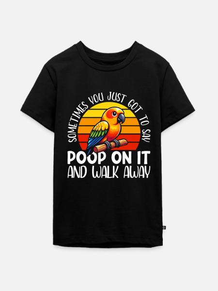 Sun conure - Teenager Premium Bio T-Shirt - Schwarz