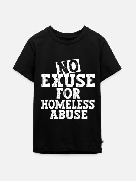 Homeless Awareness - Teenager Premium Bio T-Shirt - Schwarz