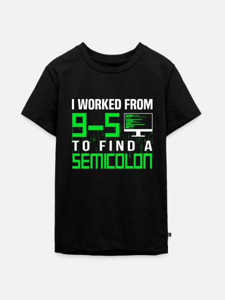 Programmer Developer Coding Coder - Teenager Premium Bio T-Shirt - Schwarz