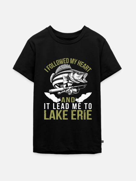 Walleye Fishing - Teenager Premium Bio T-Shirt - Schwarz
