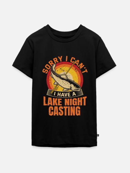 Trout Fishing - Teenager Premium Bio T-Shirt - Schwarz