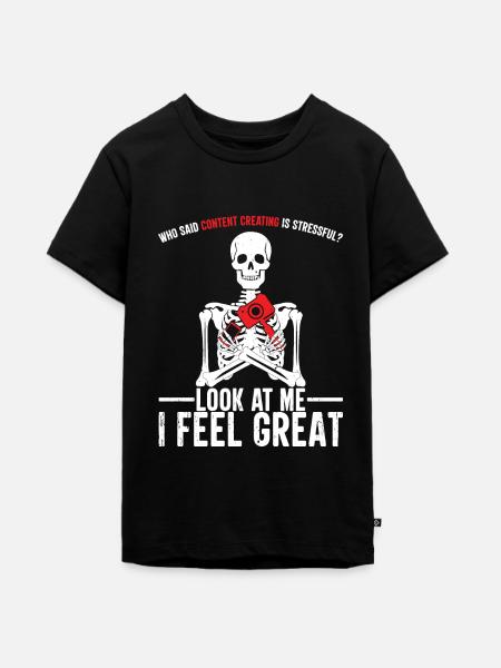Content creator vlogger - Teenager Premium Bio T-Shirt - Schwarz