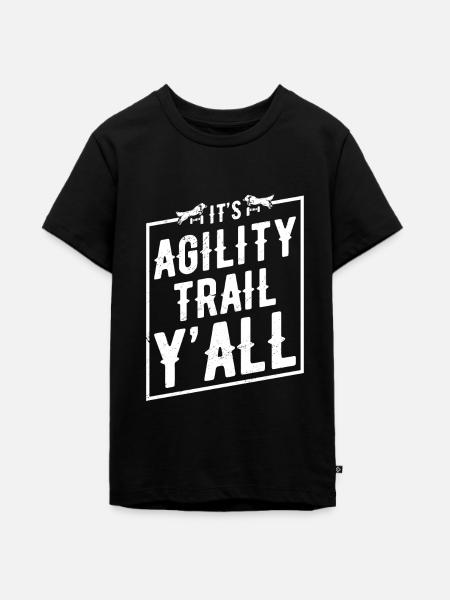 Canine Dog Agility - Teenager Premium Bio T-Shirt - Schwarz