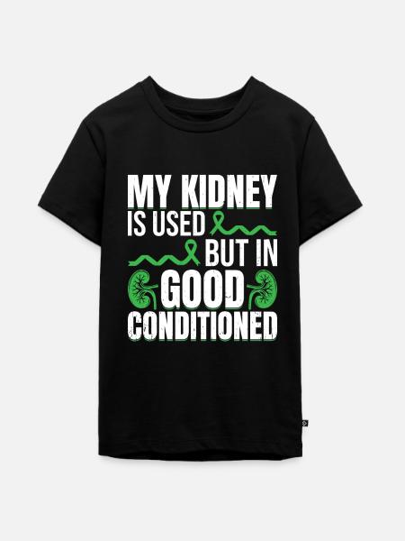 Kidney Donor - Teenager Premium Bio T-Shirt - Schwarz