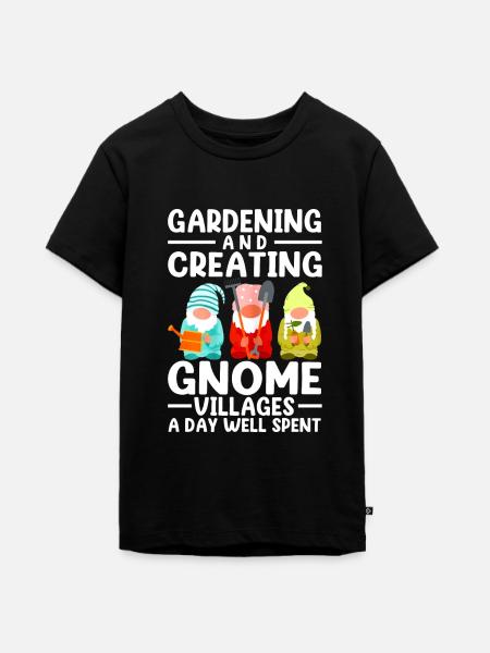 Gnomes - Teenager Premium Bio T-Shirt - Schwarz