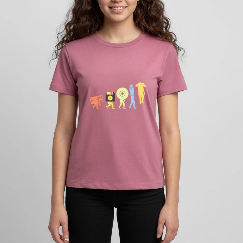 Evolution Data Storage Cloud Programming Teenager Premium Organic T-Shirt