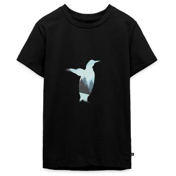Pinguin Pinguine Südpol - Teenager Premium Bio T-Shirt - Schwarz - Vorne - AI Model Teenager Male light (155cm)
