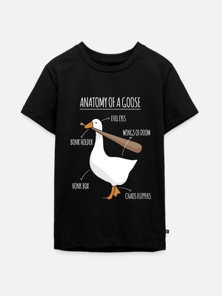 Anatomie Einer Gans Meme - Teenager Premium Bio T-Shirt - Schwarz