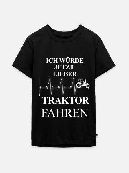 Landwirtschaftliches Motiv - Teenager Premium Bio T-Shirt - Schwarz