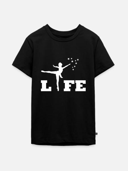 Ballet - Teenager Premium Bio T-Shirt - Schwarz