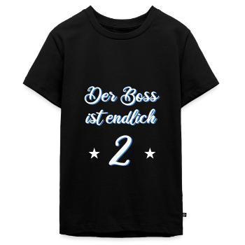Geburtstag Geschenk 2 Jahre lustig - Teenager Premium Bio T-Shirt - Schwarz - Vorne - AI Model Teenager Male light (155cm)