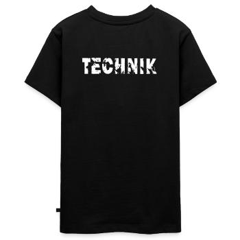 Technik - Teenager Premium Bio T-Shirt - Schwarz - Hinten - AI Model Teenager Male light (155cm)