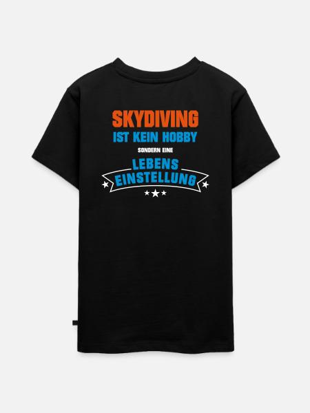 Skydiving Sportart - Teenager Premium Bio T-Shirt - Schwarz