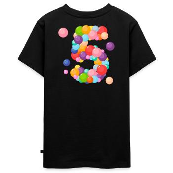 Ich bin 5 Jahre alt, Geburtstag 5 Jahre, 5 Jahre alt - Teenager Premium Bio T-Shirt - Schwarz - Hinten - AI Model Teenager Male light (155cm)