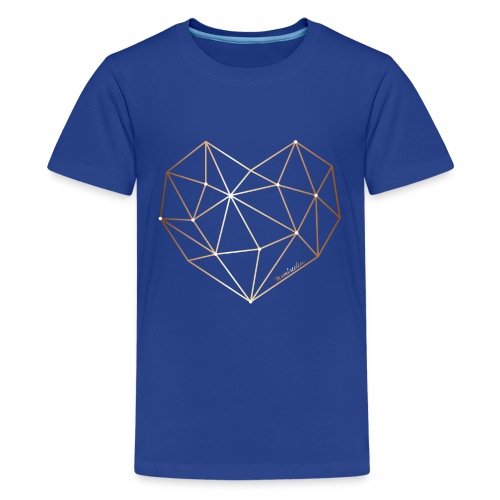 Herz in Diamant, Diamantherz - Teenager Premium T-Shirt