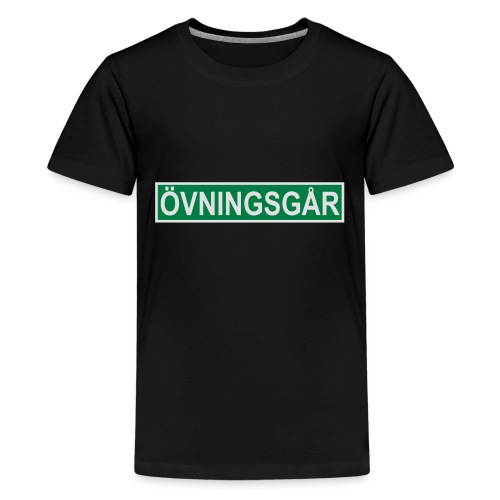 oevningsgrsmallnostripe - Premium-T-shirt tonåring