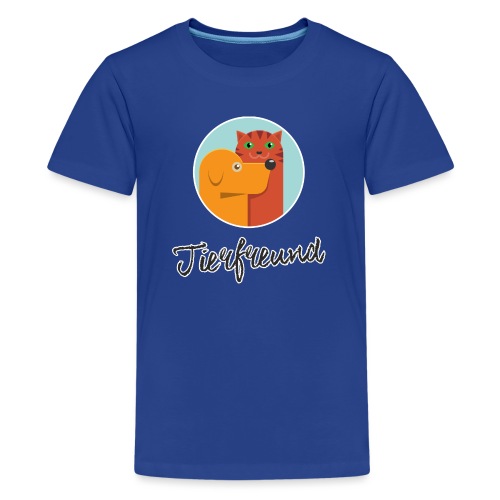 Tierfreund mit Schriftzug - Teenager Premium T-Shirt