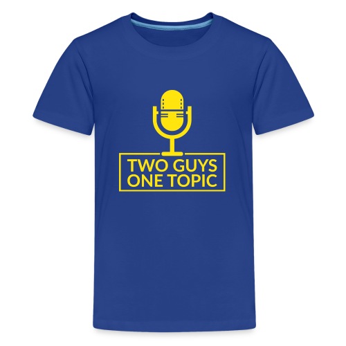 Original Two Guys One Topic Logo - Teenage Premium T-Shirt