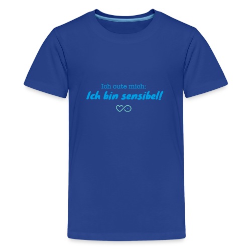 Ich oute mich (blau) - Teenager Premium T-Shirt