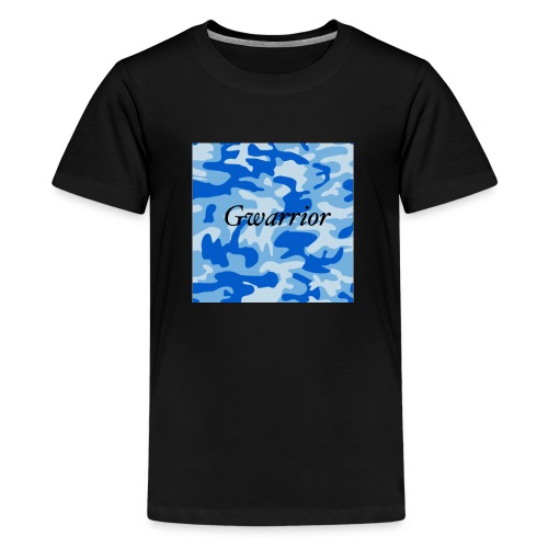 GWARRIOR BLUE CAMMO TSHIRT - Teenage Premium T-Shirt