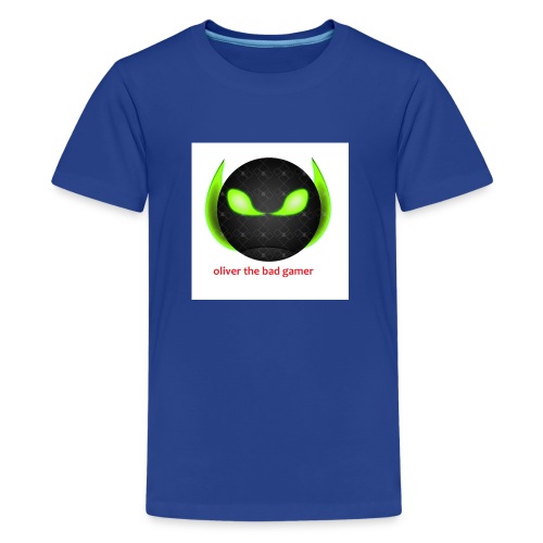 oliver_the_bad_gamer-png - Premium-T-shirt tonåring
