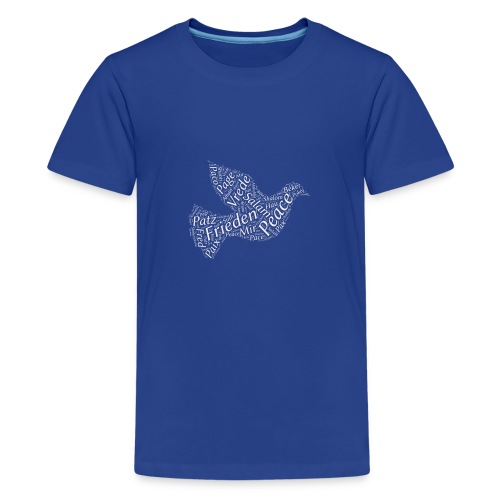 Frieden Taube Peace weiß - Teenager Premium T-Shirt