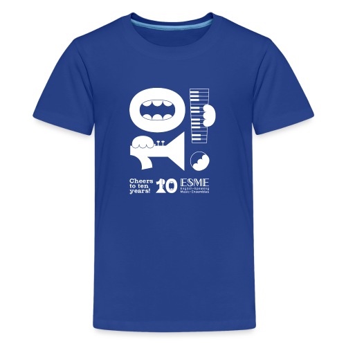 ESME Anniversary Simple Design Weiss - Teenager Premium T-Shirt