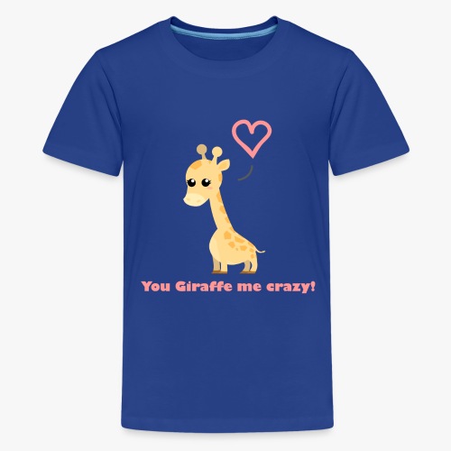 Giraffe Me Crazy - Teenager premium T-shirt