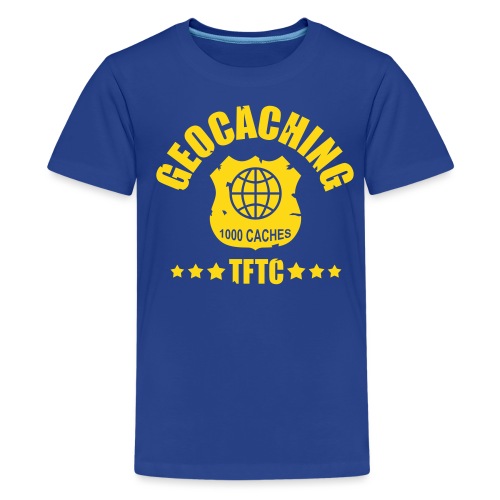 geocaching - 1000 caches - TFTC / 1 color - Teenager Premium T-Shirt