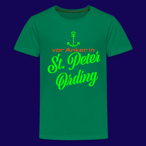 Vor Anker in St. Peter-Ording: maritimes Motiv - Teenager Premium T-Shirt
