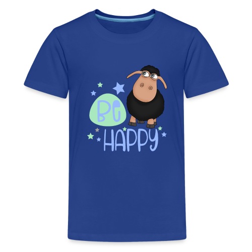 Schwarzes Schaf - Be happy Schaf - Glücksbringer - Teenager Premium T-Shirt