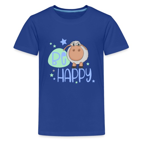 Be happy Schaf - Glückliches Schaf - Glücksschaf - Teenager Premium T-Shirt