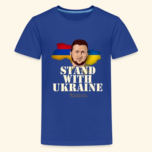 Armenien Stand with Ukraine - Teenager Premium T-Shirt