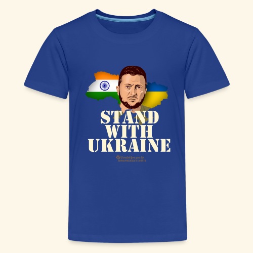 Ukraine Indien - Teenager Premium T-Shirt